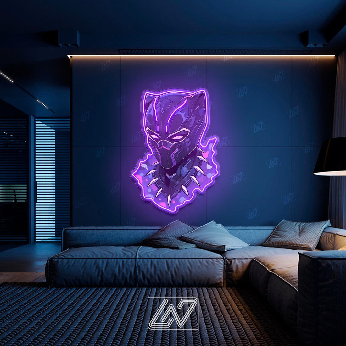 Superhero Сharacter- LED Neon Movie Sign with UV Print Art, TV Show, Cartoon Character, Game Room Light, Personalized Gifts