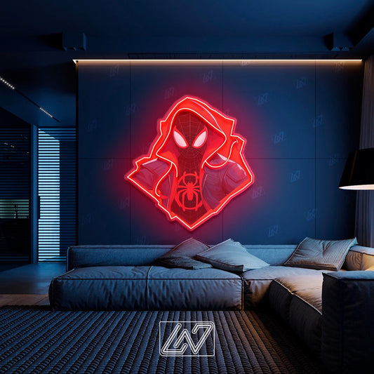 Superhero Сharacter- LED Neon Movie Sign with UV Print Art, TV Show, Cartoon Character, Game Room Light, Personalized Gifts