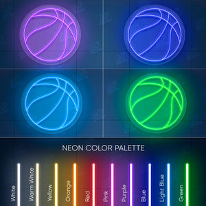 Basket Ball - LED Neon Sign, Tennis Player Wall Decor, Sport Led Neon Sign, Decor for Kids Room, Sport Signs