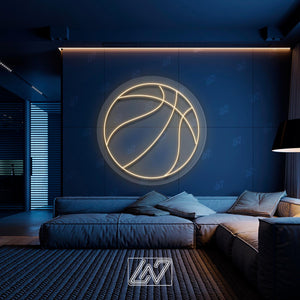 Basket Ball - LED Neon Sign, Tennis Player Wall Decor, Sport Led Neon Sign, Decor for Kids Room, Sport Signs