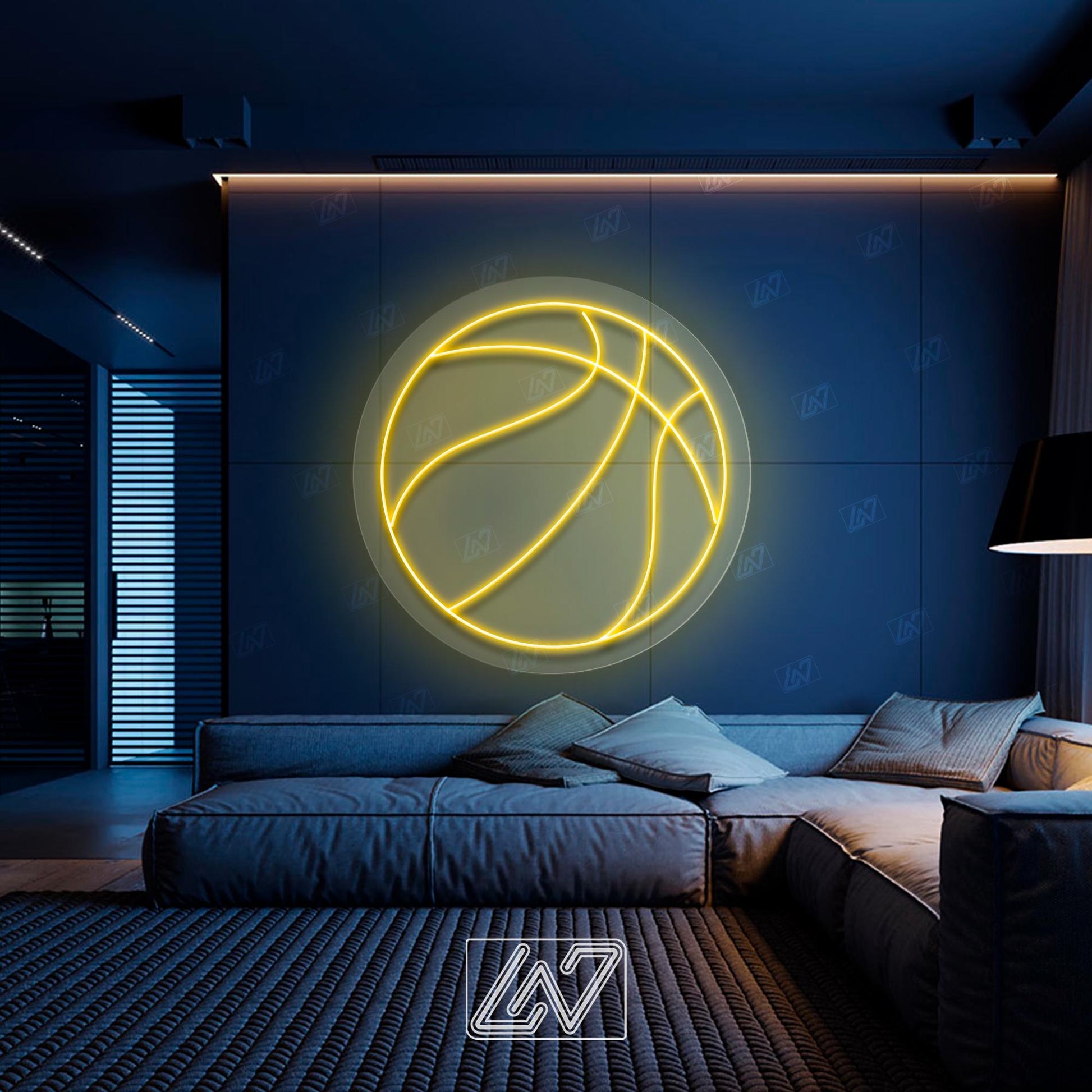 Basket Ball - LED Neon Sign, Tennis Player Wall Decor, Sport Led Neon Sign, Decor for Kids Room, Sport Signs