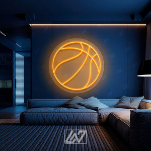 Basket Ball - LED Neon Sign, Tennis Player Wall Decor, Sport Led Neon Sign, Decor for Kids Room, Sport Signs