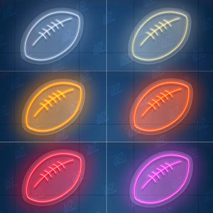 Rugby Ball - LED Neon Sign, Tennis Player Wall Decor, Sport Led Neon Sign, Decor for Kids Room, Sport Signs