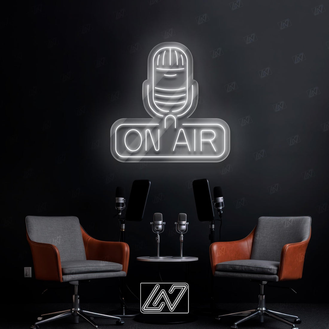 Podcast On Air Neon Sign – LED Light for Studio, Custom Recording Room Decor, Live Streaming Sign