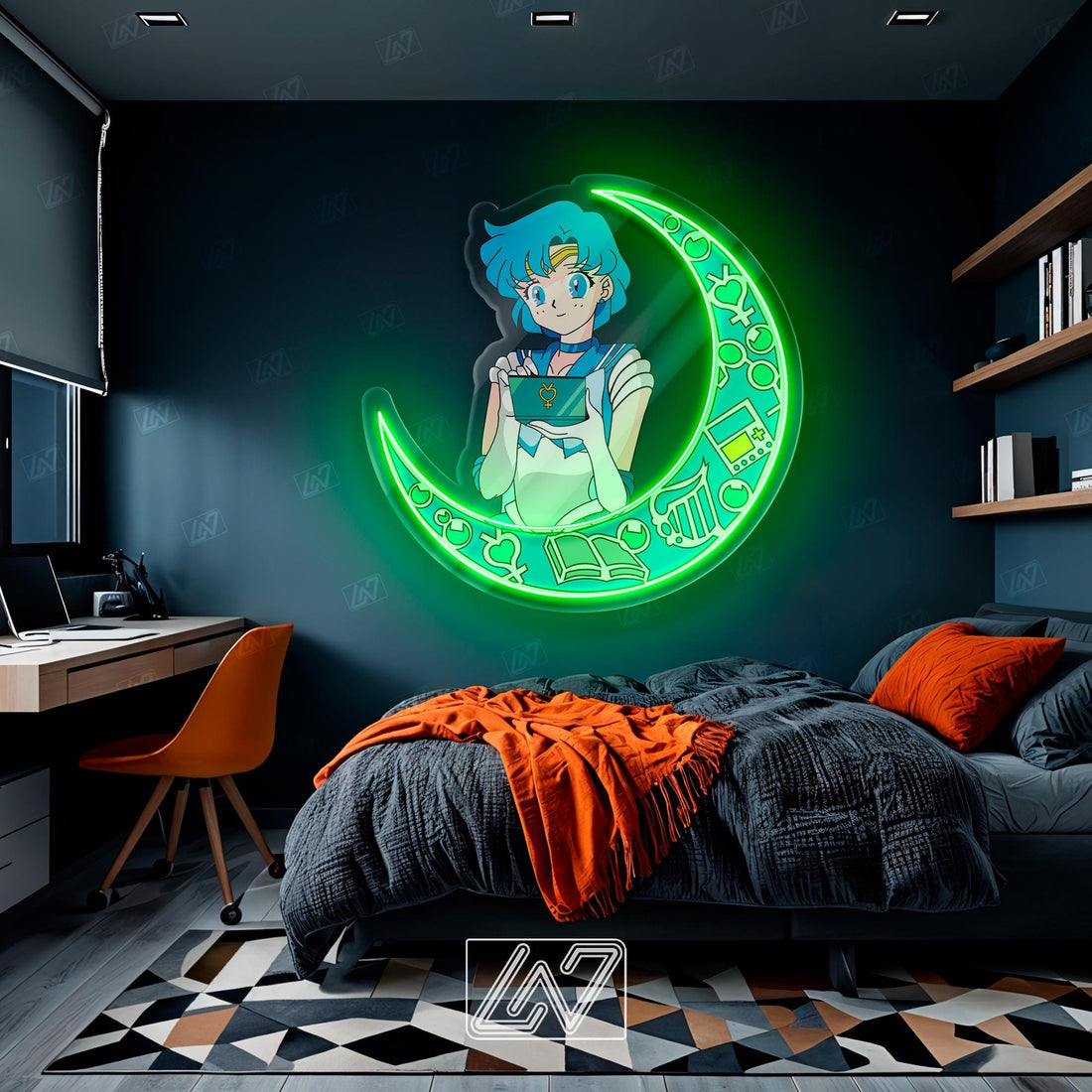 Anime Character - LED Neon Anime Sign with UV Print, Cartoon Character, Game Room Light, Personalized Gifts, Japanese Neon Sign