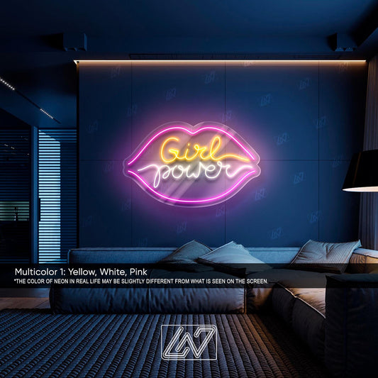 Girl Power - LED Neon Sign, Girl Neon Sign,Neon Sign Bedroom, Custom Neon Sign, Bar Nightclub Party Decor Neon