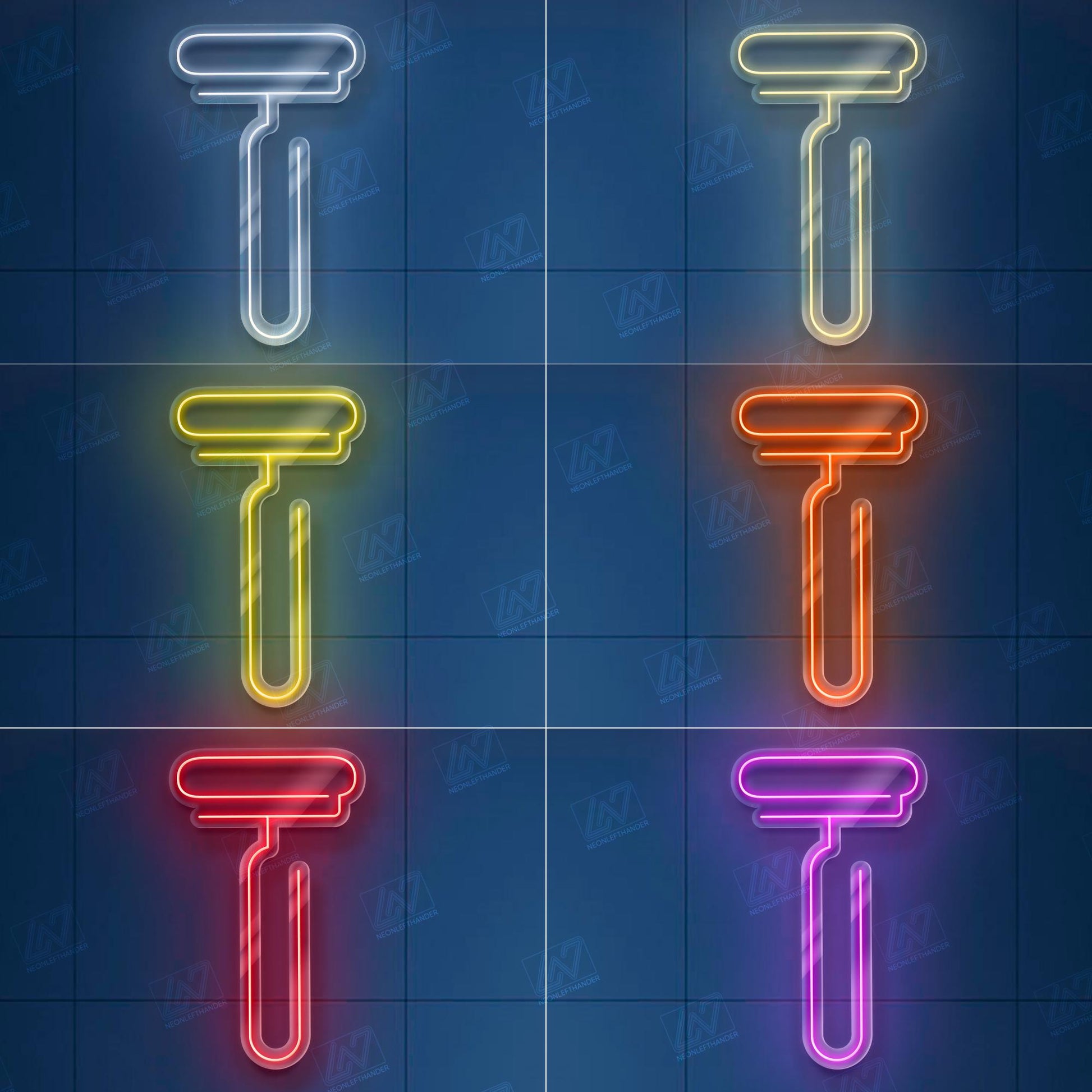 Razor - LED Neon Sign, Decor for Barbershop, Hair Salon, Grooming Studio, Scissors Neon Sign Custom, Hair Beauty Salon, Haircutter
