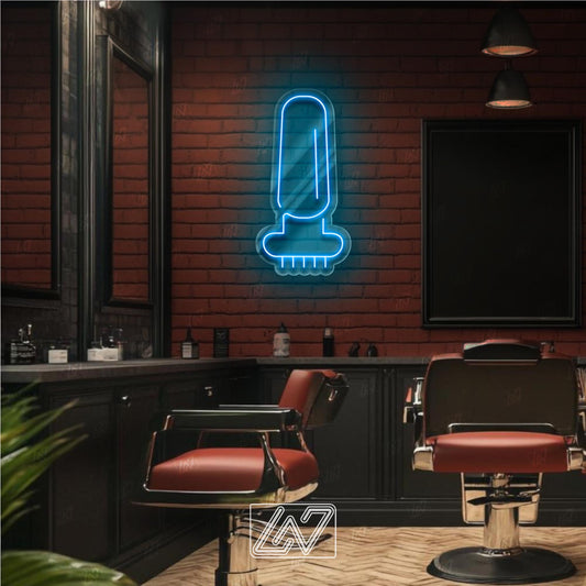 Hair Clipper - LED Neon Sign, Decor for Barbershop, Hair Salon, Grooming Studio, Scissors Neon Sign Custom, Hair Beauty Salon, Haircutter