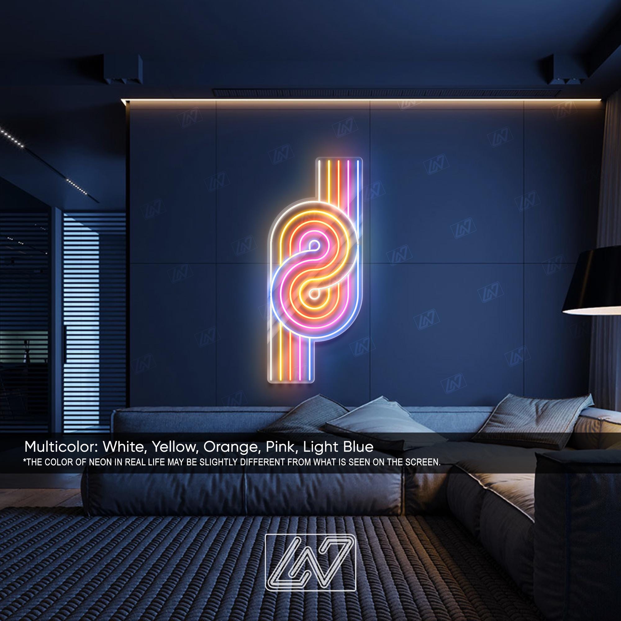 Geometric Lines LED Neon Sign - Handmade Decor – NeonLefty
