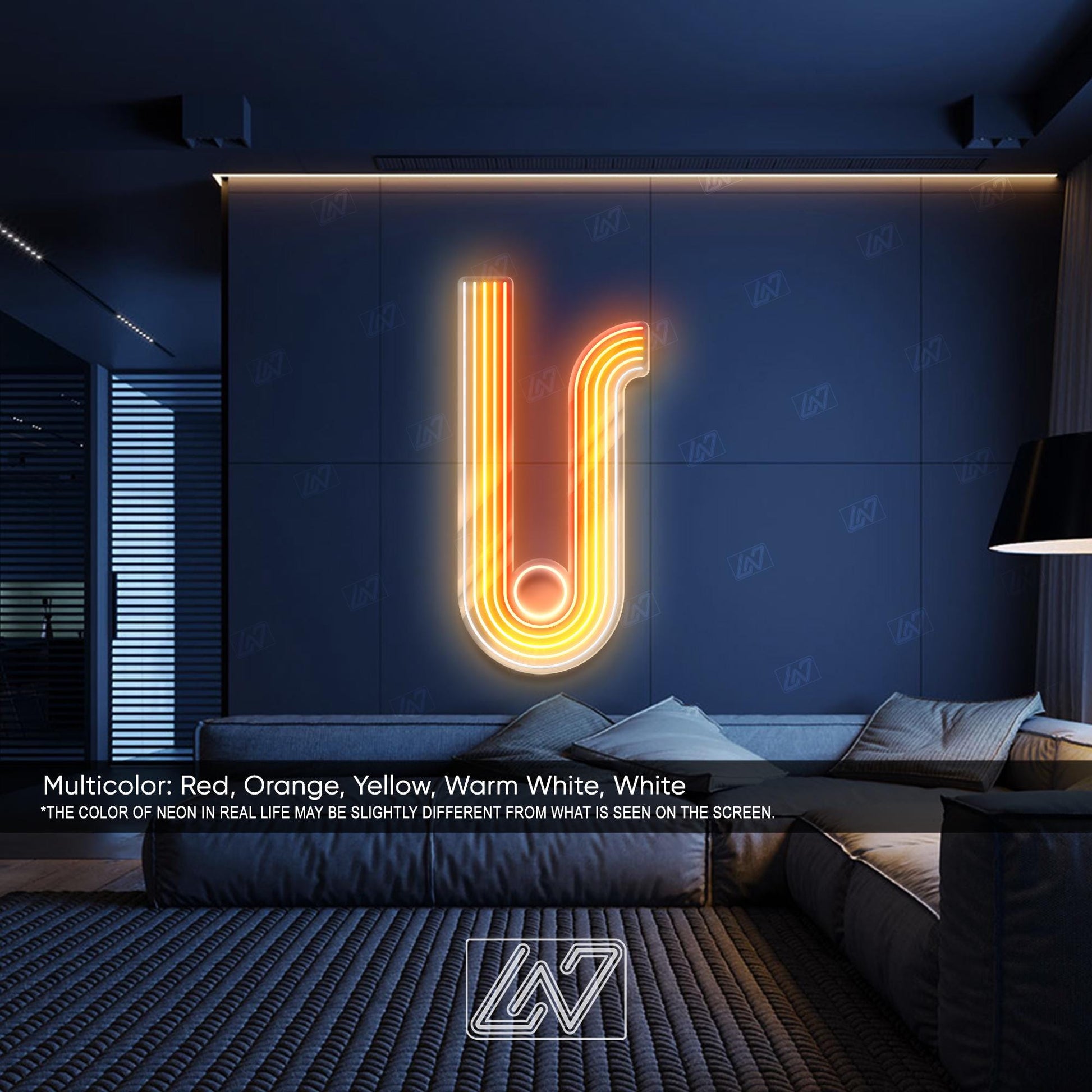 Geometric Lines - LED Neon Sign, Colorful LGBT Wall Art, Modern Pride Room Decor, Vibrant LGBTQ Light, Aesthetic Rainbow Neon Sign