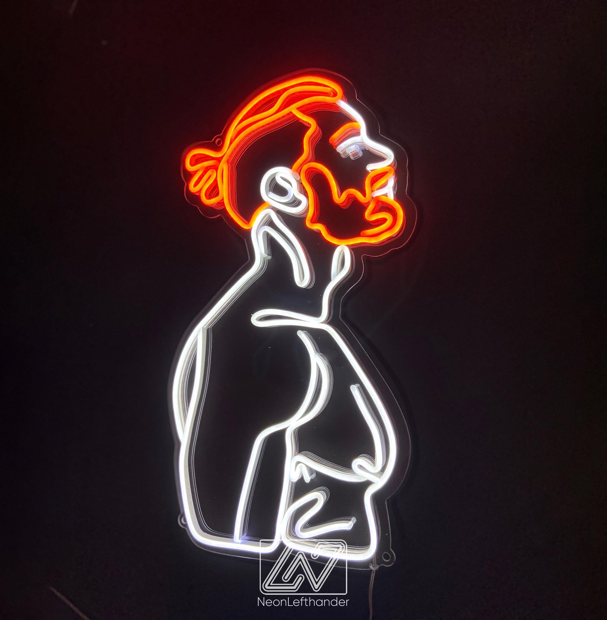 Male - LED Neon Sign Custom, Body Man, Body Neon Sign, Sexy Neon Sign, Boy Neon Sign, Man Body Led Neon, Neon Sign With Man Body,Ginger