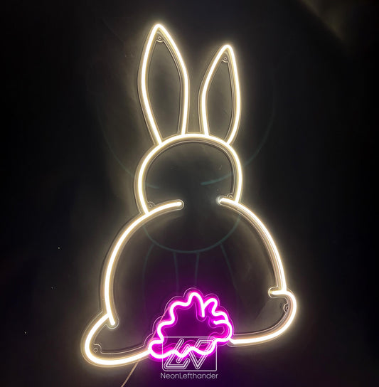 Bunny - Neon Fairytale in Your Room! Original Decor for a Child's Room. Neon Sign for Playful Minds. Children's paradise comes alive!