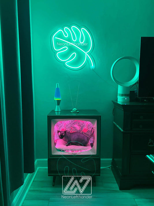 Monstera Leaf - LED Neon Sign,Gift,Wall Decor,Custom Sign,Neon Business Sign,Neon Company Logo,Bright Neon Lights,Neon Workplace Signs