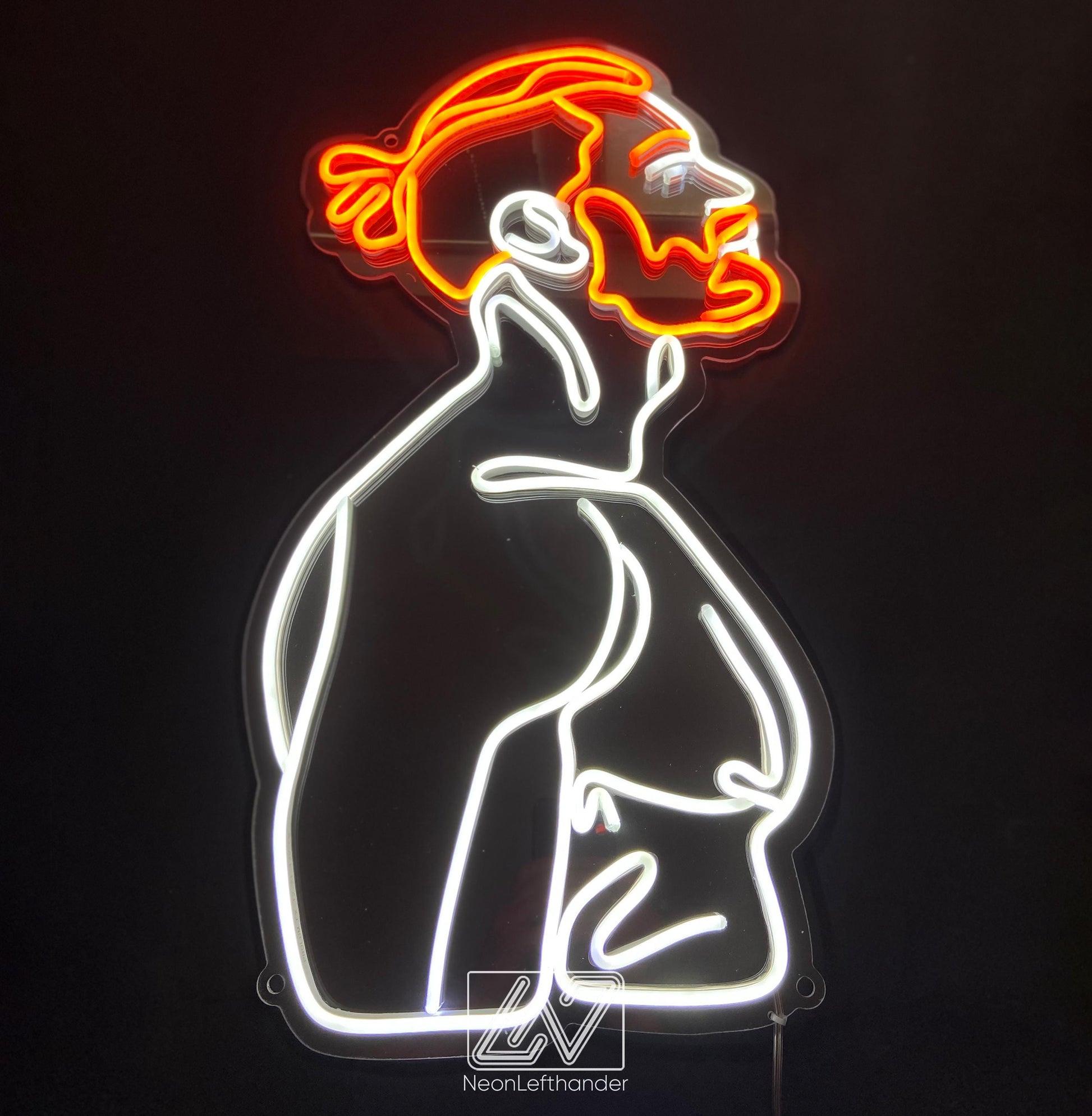 Male - LED Neon Sign Custom, Body Man, Body Neon Sign, Sexy Neon Sign, Boy Neon Sign, Man Body Led Neon, Neon Sign With Man Body,Ginger