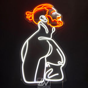 Male - LED Neon Sign Custom, Body Man, Body Neon Sign, Sexy Neon Sign, Boy Neon Sign, Man Body Led Neon, Neon Sign With Man Body,Ginger