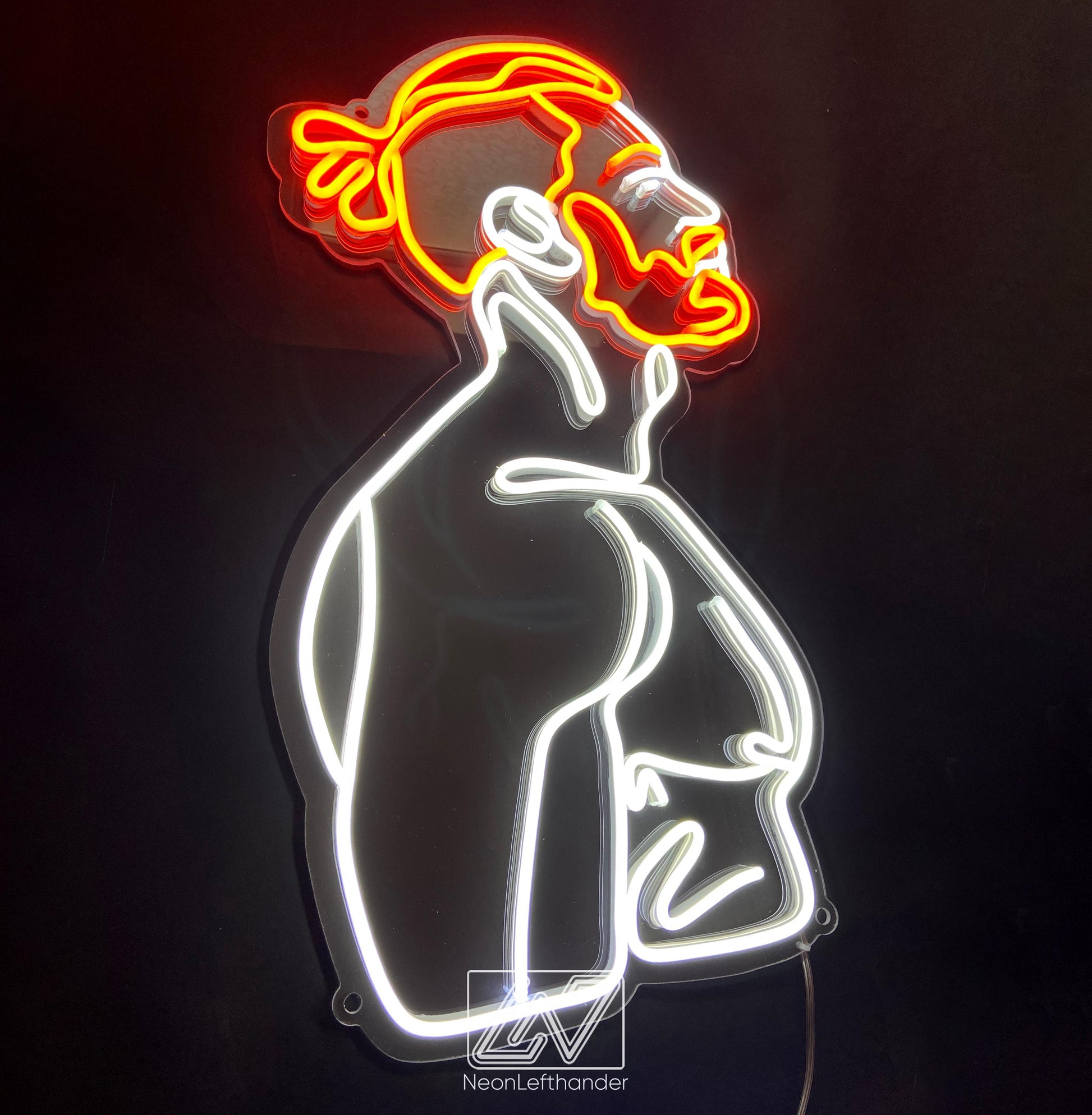 Male - LED Neon Sign Custom, Body Man, Body Neon Sign, Sexy Neon Sign, Boy Neon Sign, Man Body Led Neon, Neon Sign With Man Body,Ginger
