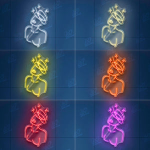 Cosmo Girl - LED Neon Sign, Custom Sexy Woman Bedroom Party Bar Wall Room Decor LED Lady Neon light Wedding Personalized romance