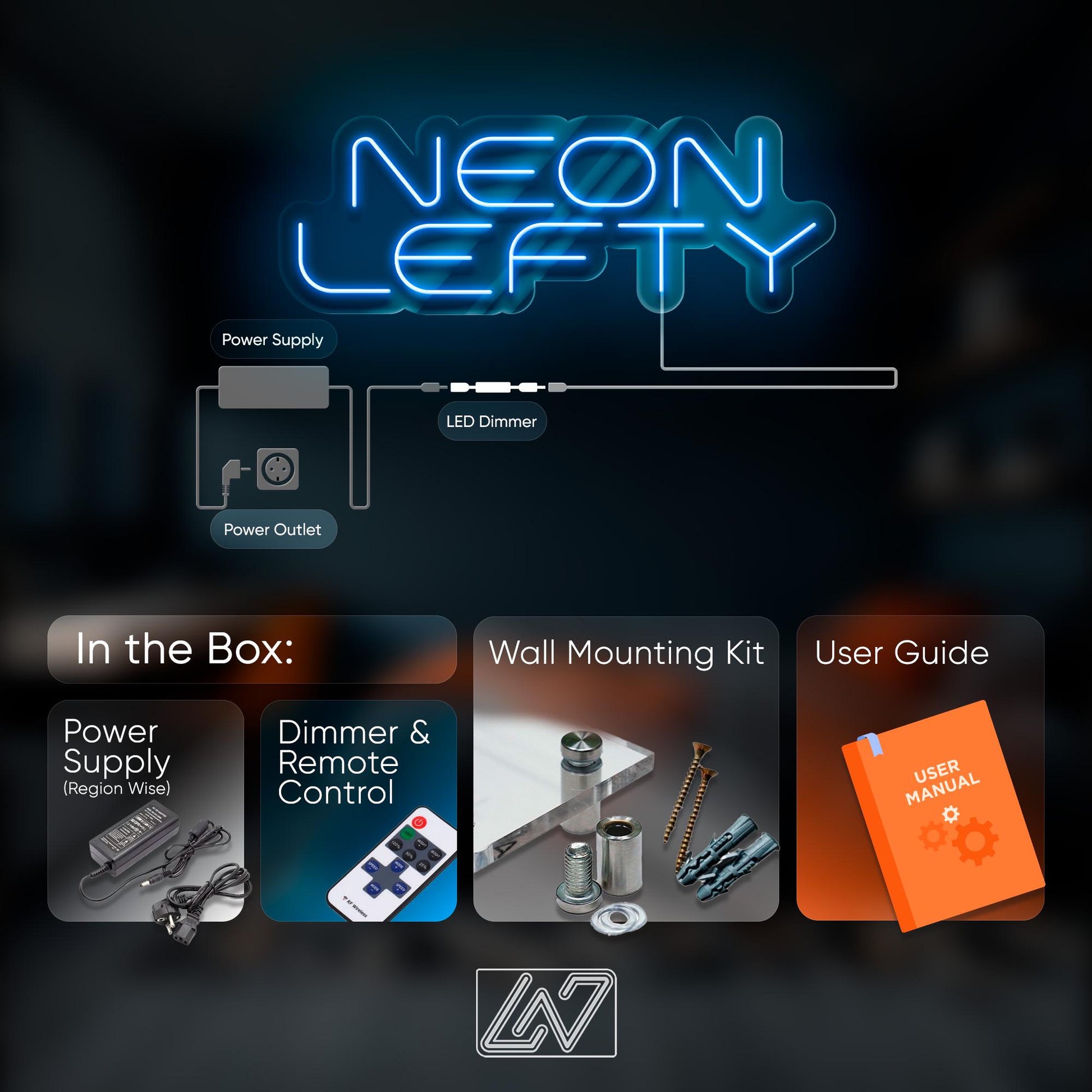 Podcast LED Neon Sign Wall Light, Modern Microphone and Headphones Decor for Studio, Streaming Setup or Content Creator Room