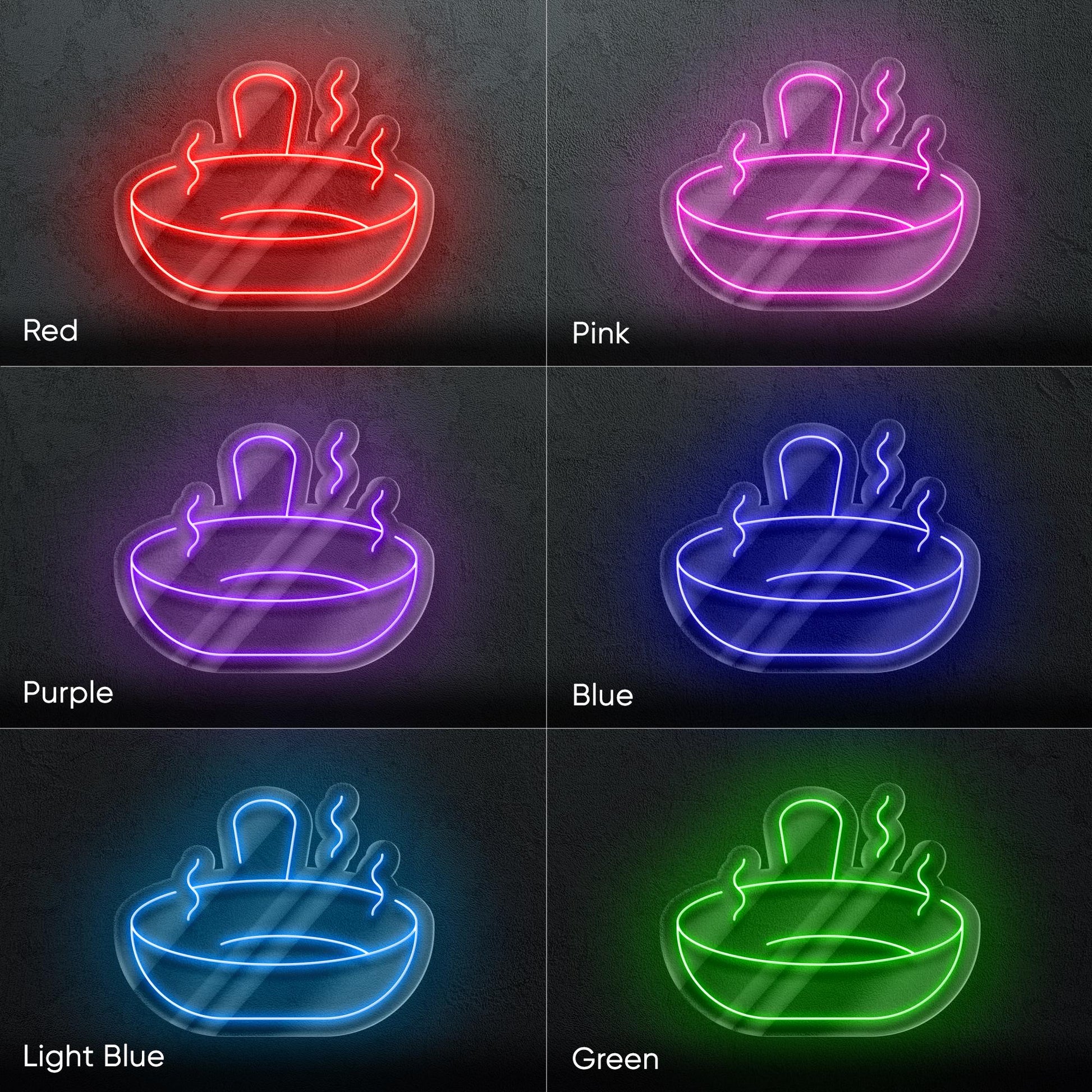 Mixing Bowl Neon Sign - LED Kitchen Wall Light with Whisk Icon, Perfect Decor for Bakers, Cooking Lovers, or Modern Kitchens