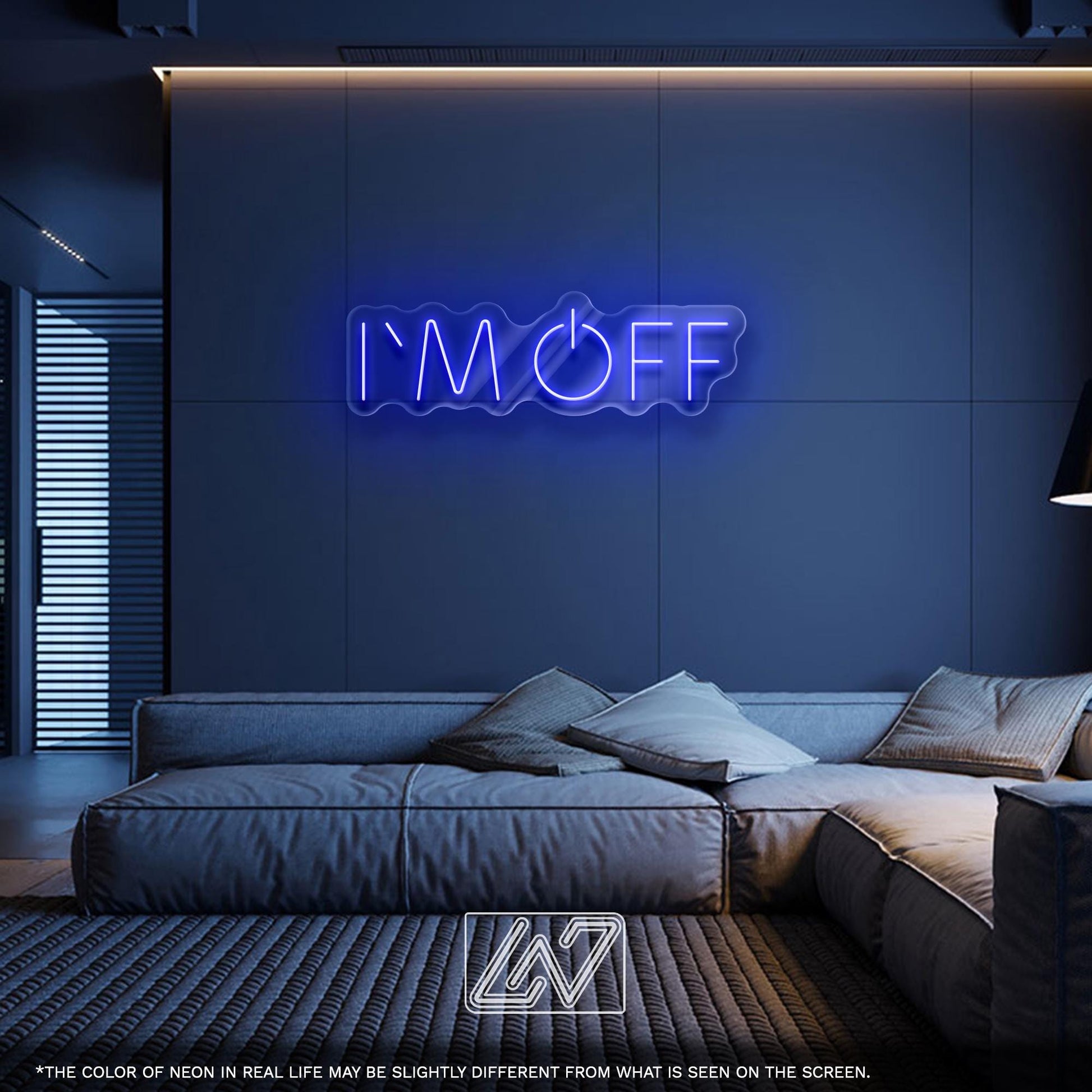 I'M OFF LED Neon Sign - Creative Power-Off Wall Light for Office, Studio, Bedroom, Ideal Gift for Developers, Designers and Tech Enthusiasts