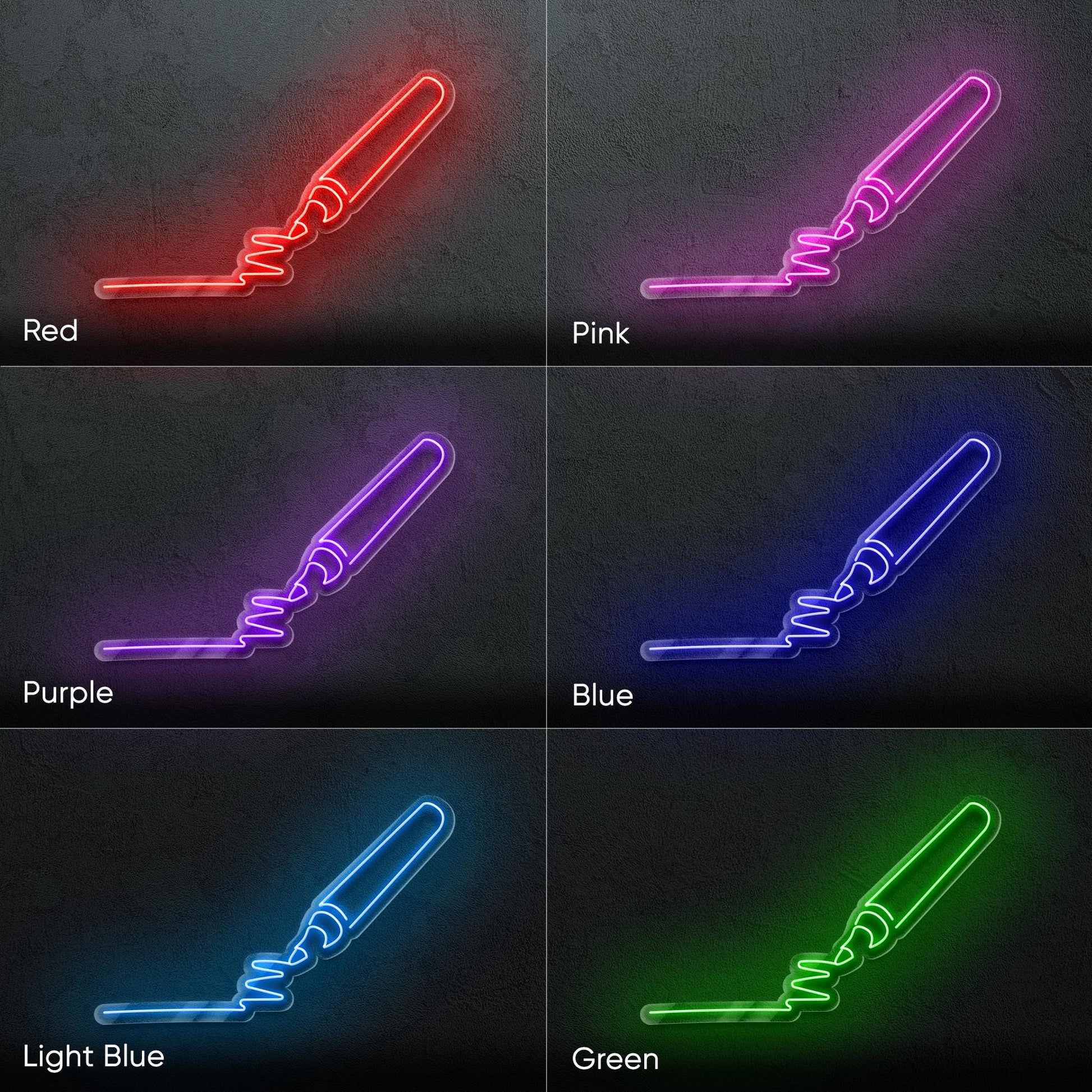 LED Neon Sign Pen - Creative Wall Light for Artists, Writers, Designers or Students, Ideal Gift for Studio, Office, Classroom or Work Decor