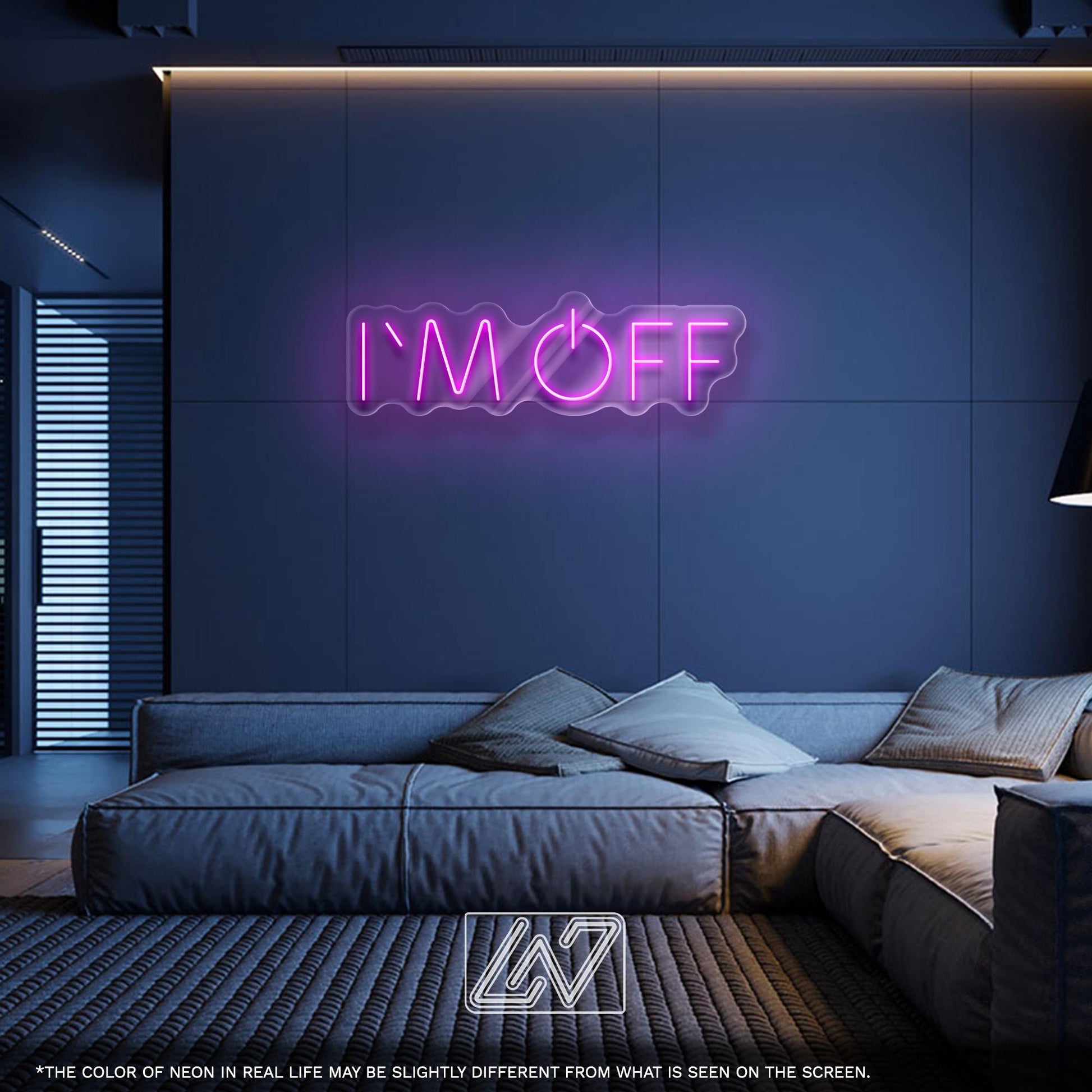 I'M OFF LED Neon Sign - Creative Power-Off Wall Light for Office, Studio, Bedroom, Ideal Gift for Developers, Designers and Tech Enthusiasts