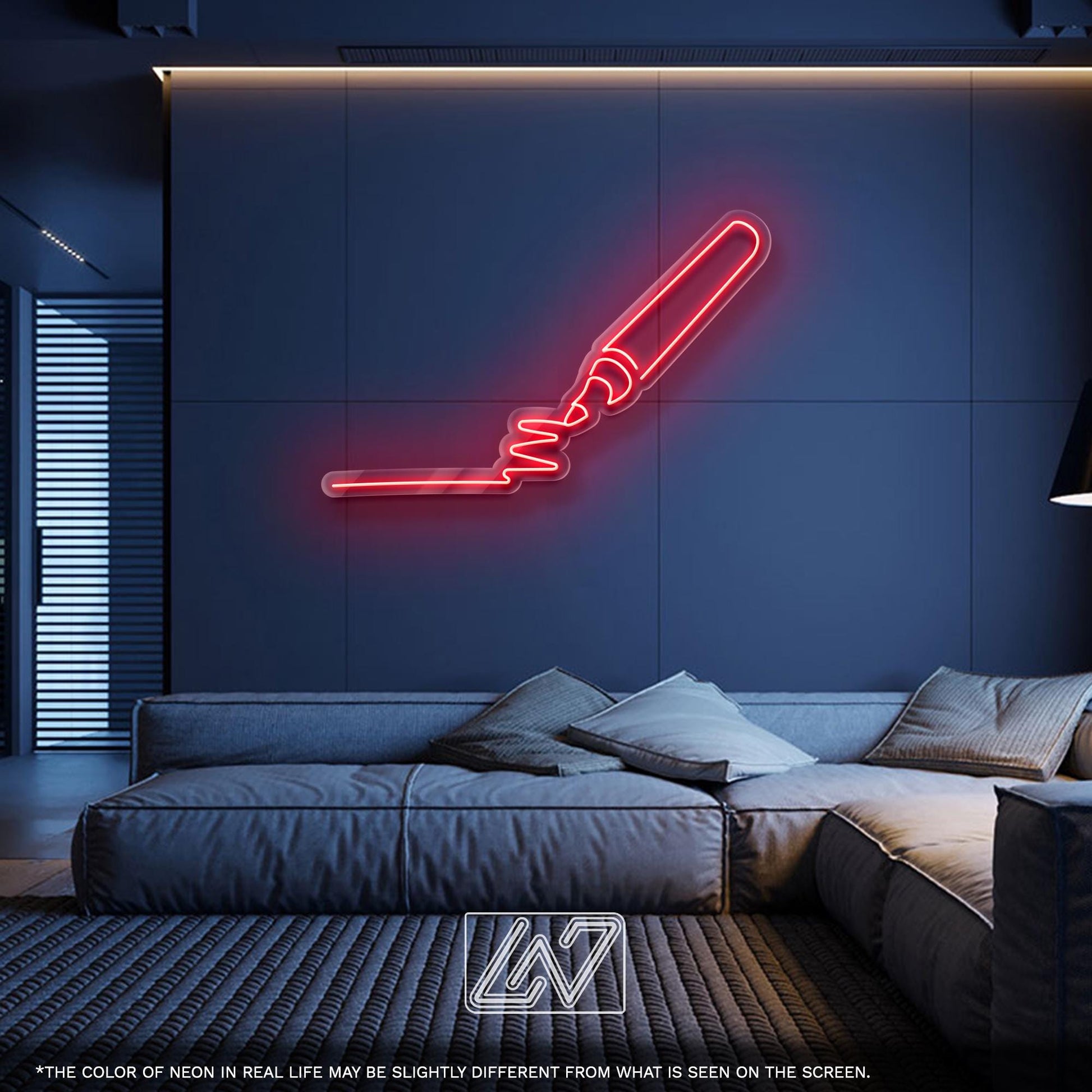 LED Neon Sign Pen - Creative Wall Light for Artists, Writers, Designers or Students, Ideal Gift for Studio, Office, Classroom or Work Decor