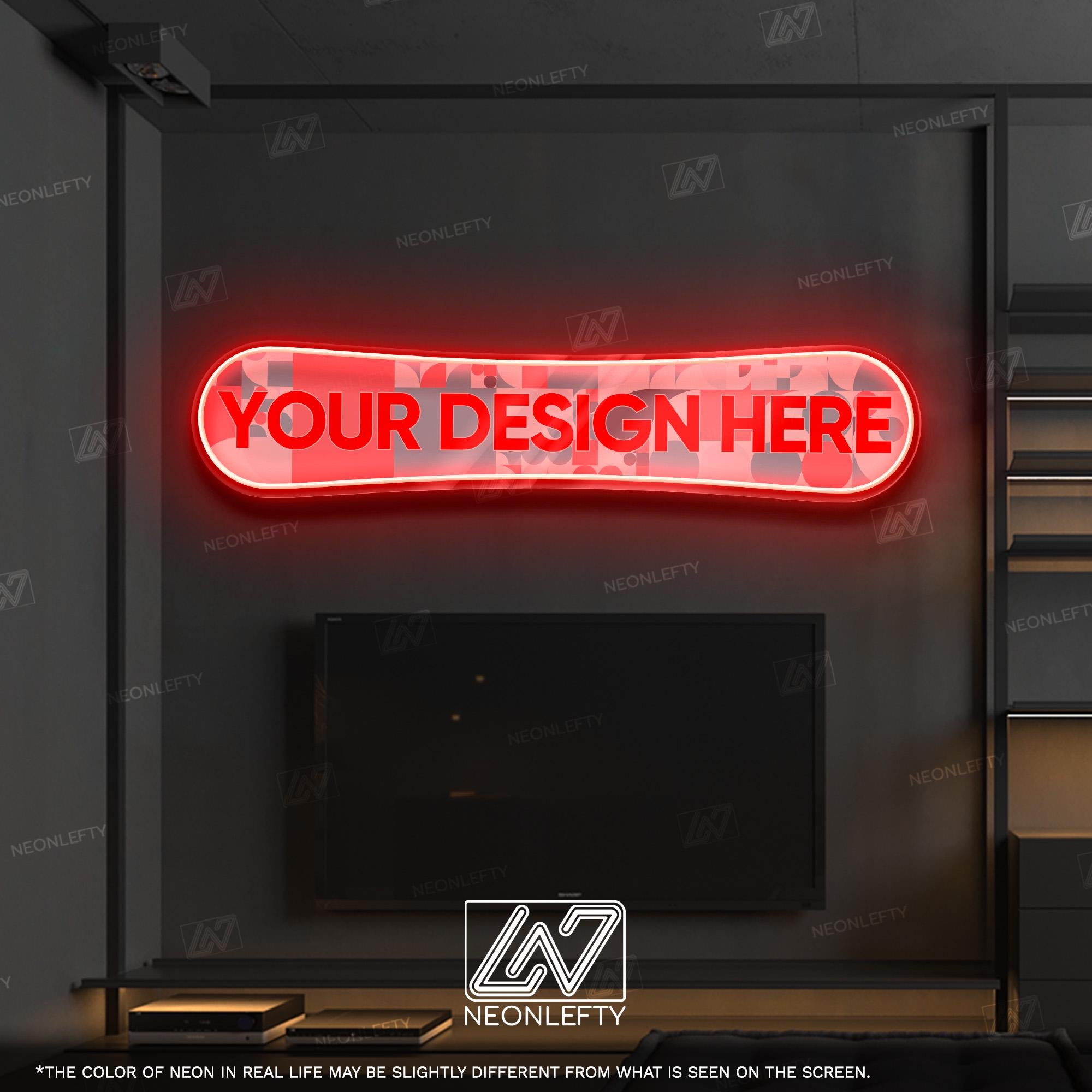 Custom Snowboard Neon Sign - Handmade LED Decor – NeonLefty