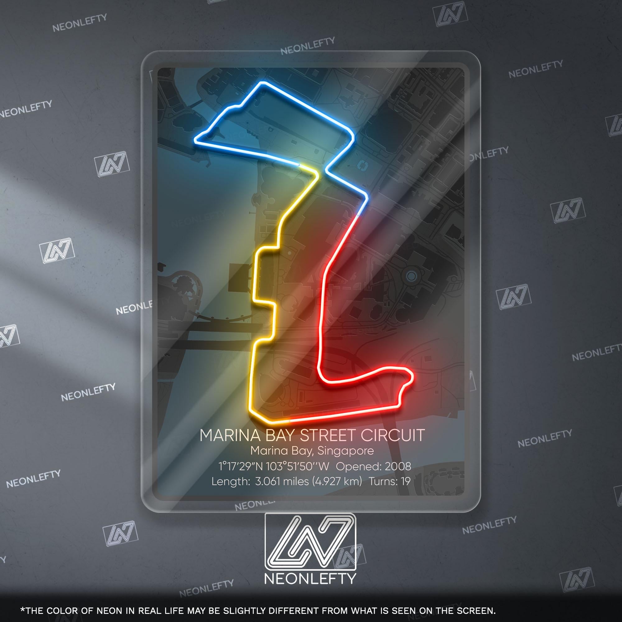 Singapore Circuit LED Neon Sign - Handmade Quality Decor – NeonLefty