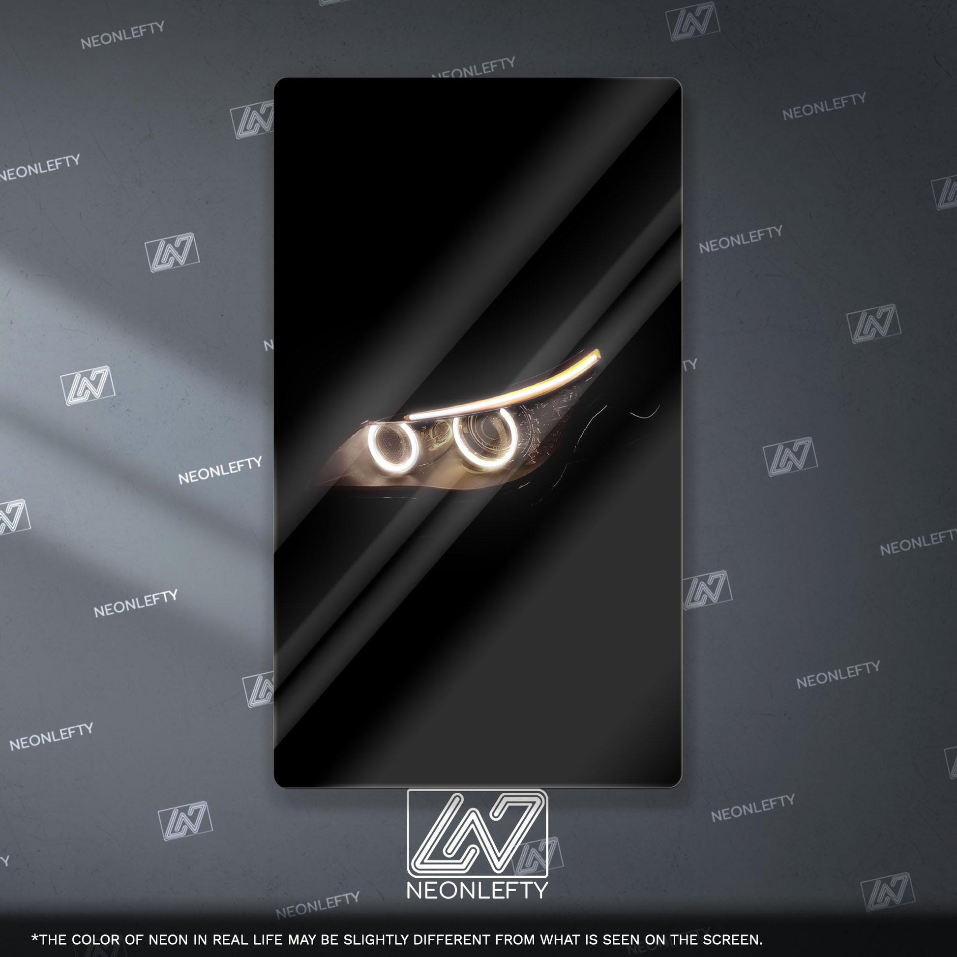 BMW M4 Neon Sign - Aggressive front view wall art inspired by modern performance design, perfect for garage, man cave or car room