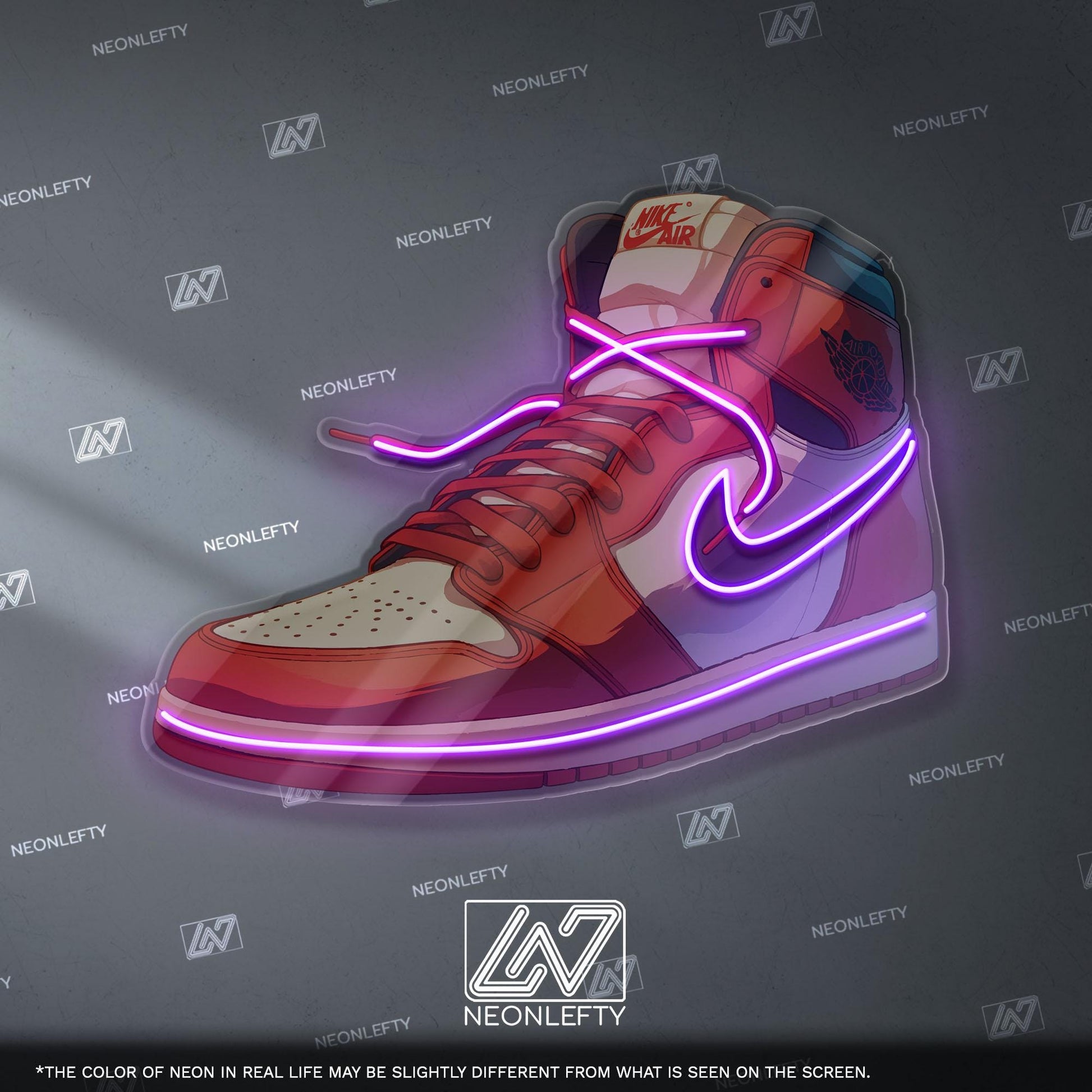 Red Sneaker Neon Sign – Streetwear LED Neon Light, Sneakerhead Wall Decor, Urban Hype Style Neon for Gaming Room & Studio