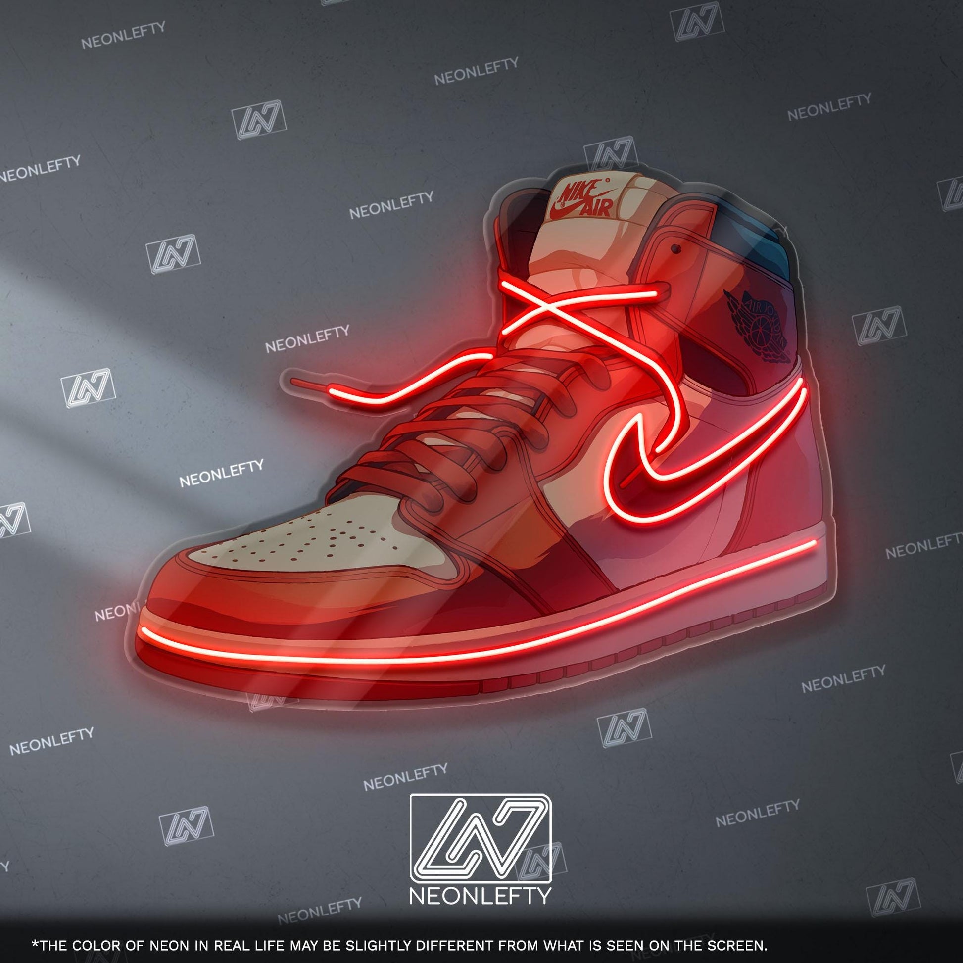 Red Sneaker Neon Sign – Streetwear LED Neon Light, Sneakerhead Wall Decor, Urban Hype Style Neon for Gaming Room & Studio