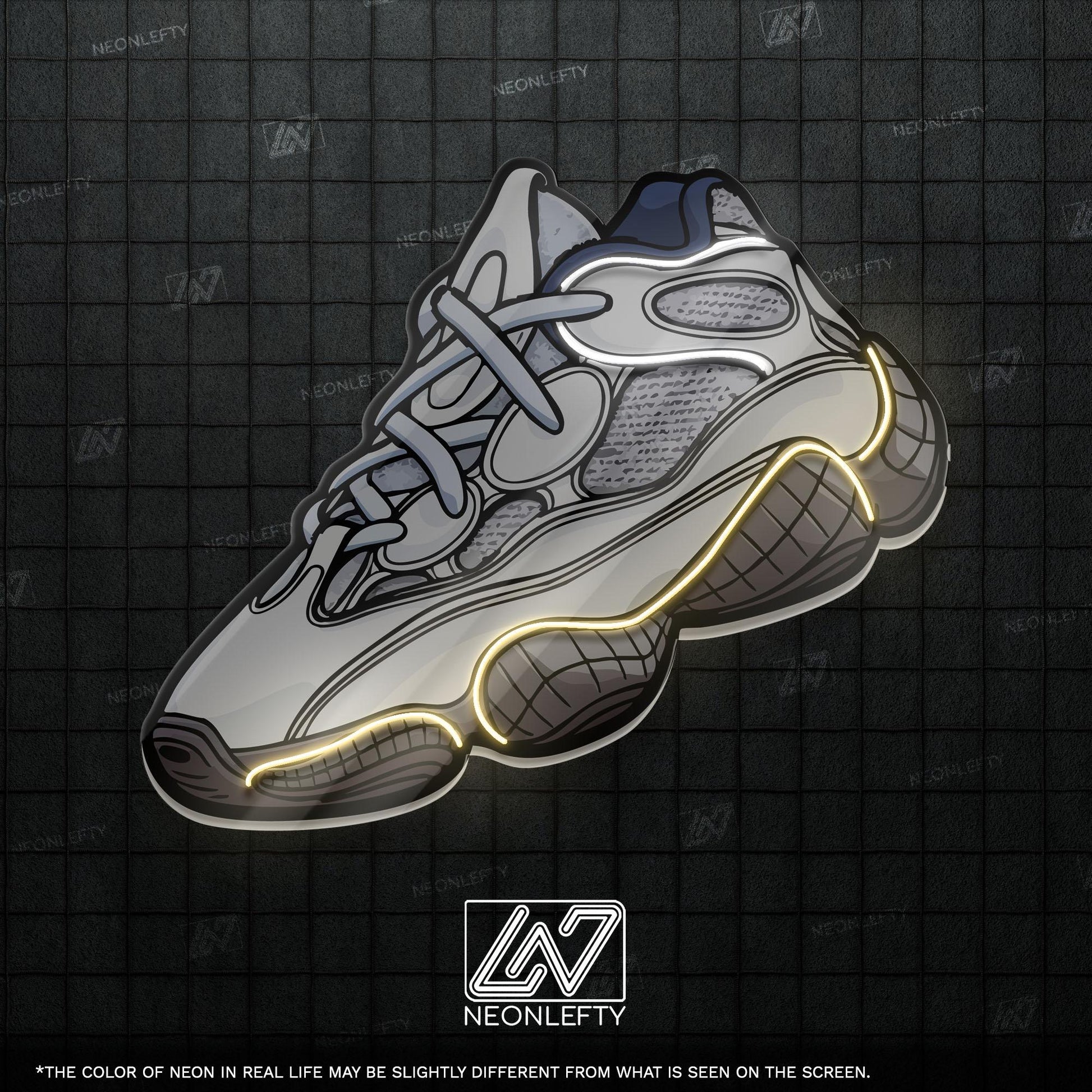 Sneaker Art - LED Neon Streetwear Wall Decor, Urban Shoe Illustration, Hype Style Neon Light, Sneakerhead Gift, Modern Room Decor