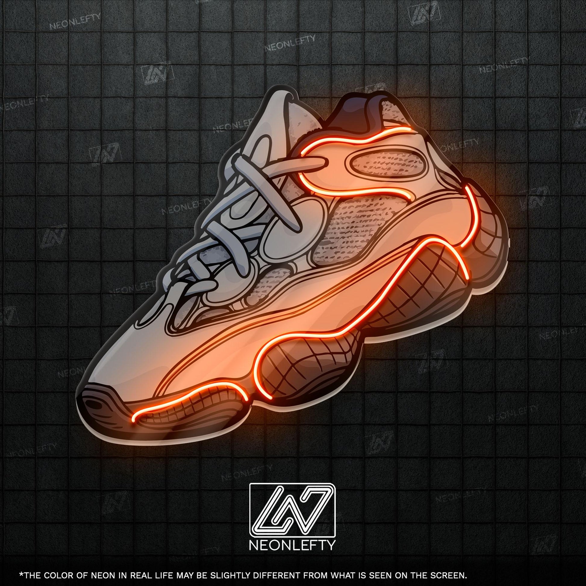 Sneaker Art - LED Neon Streetwear Wall Decor, Urban Shoe Illustration, Hype Style Neon Light, Sneakerhead Gift, Modern Room Decor