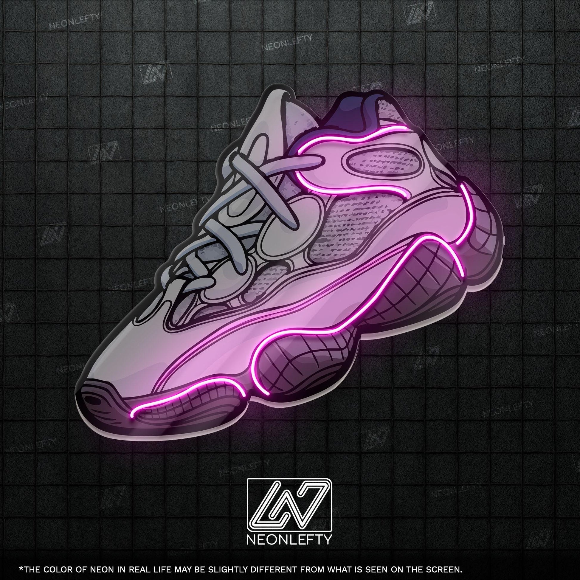 Sneaker Art - LED Neon Streetwear Wall Decor, Urban Shoe Illustration, Hype Style Neon Light, Sneakerhead Gift, Modern Room Decor