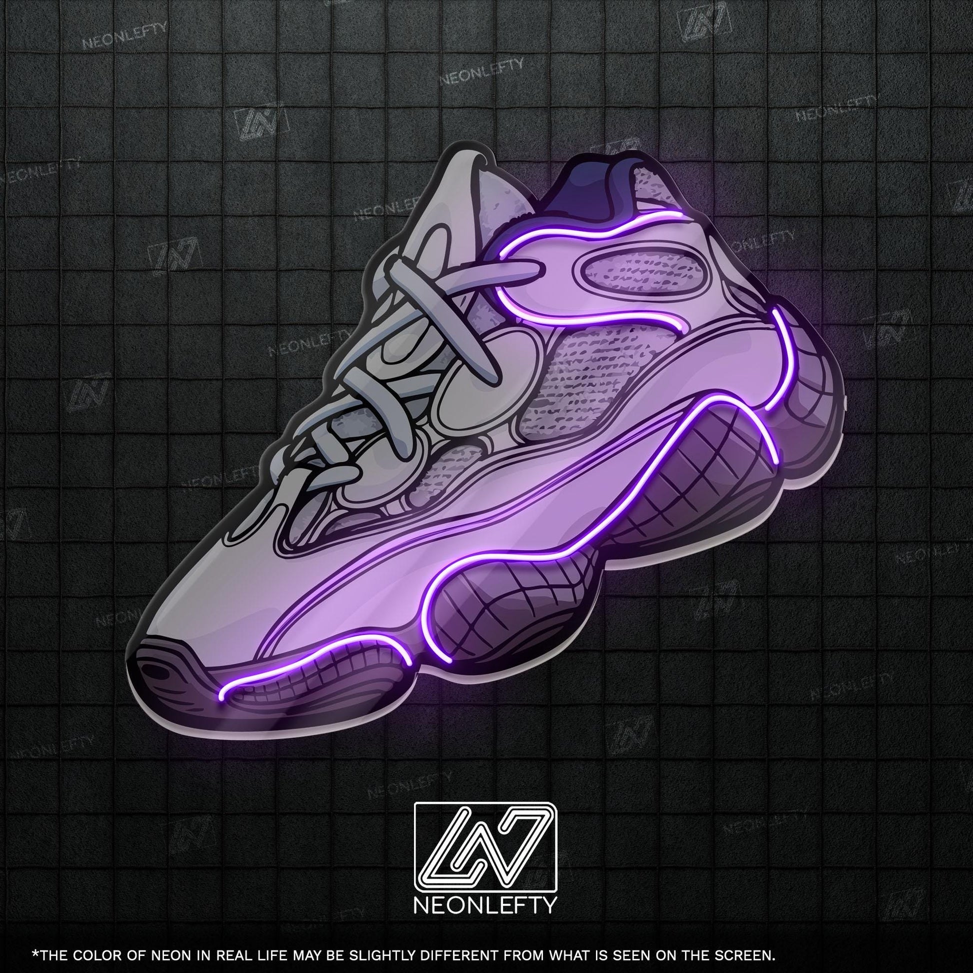 Sneaker Art - LED Neon Streetwear Wall Decor, Urban Shoe Illustration, Hype Style Neon Light, Sneakerhead Gift, Modern Room Decor