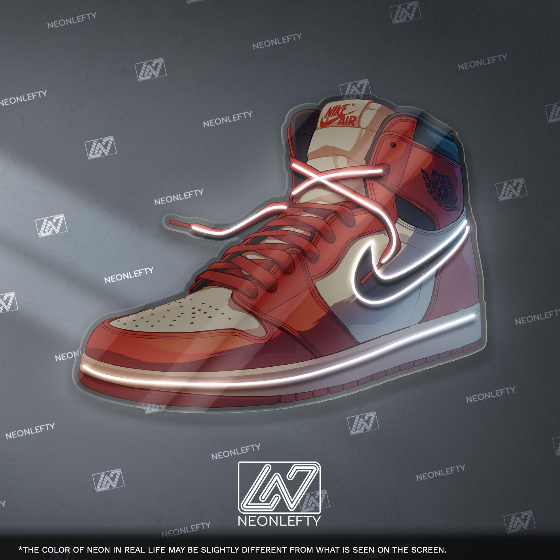 Red Sneaker Neon Sign – Streetwear LED Neon Light, Sneakerhead Wall Decor, Urban Hype Style Neon for Gaming Room & Studio