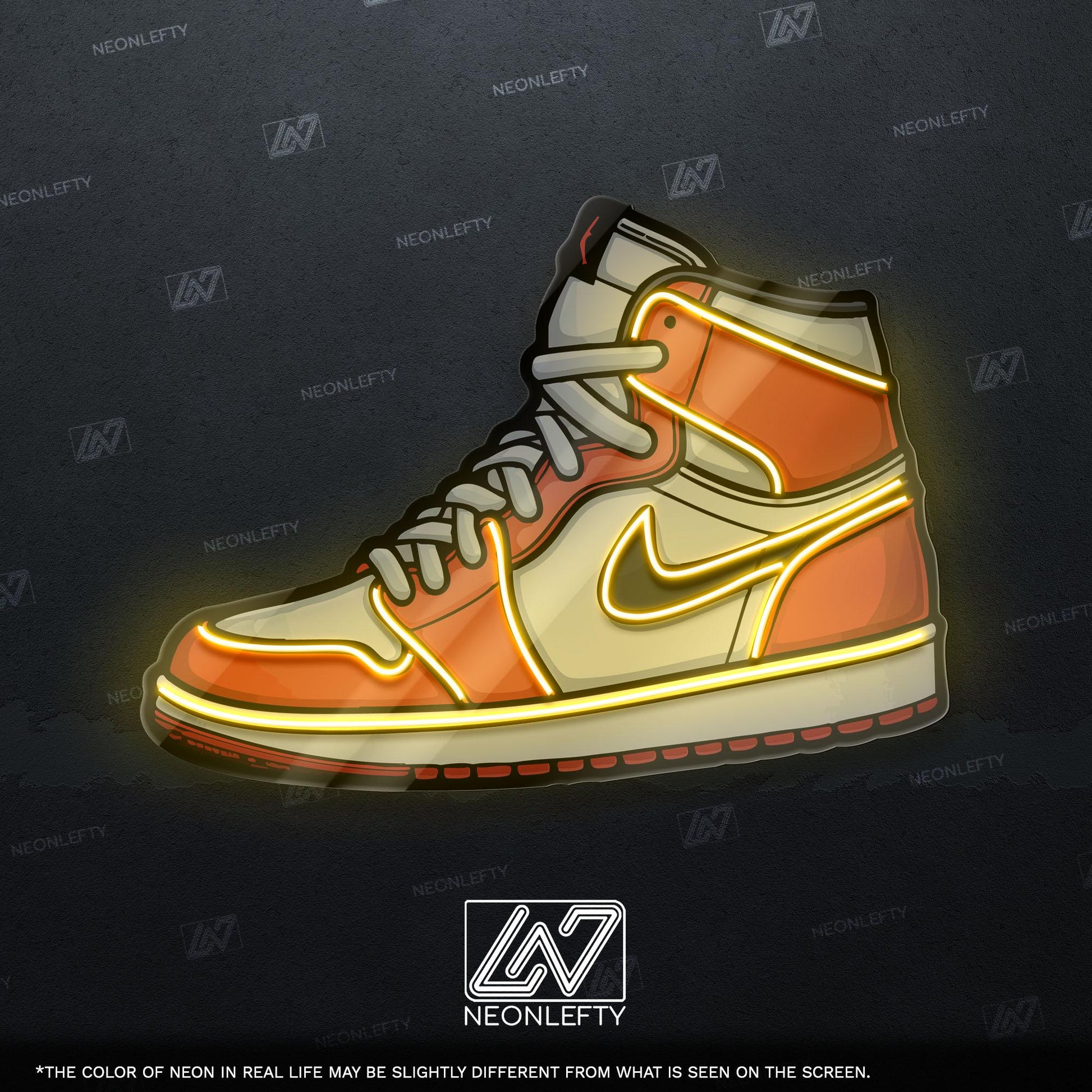 Sneaker Art - LED Neon Streetwear Wall Decor, Urban Shoe Illustration, Hype Style Neon Light, Sneakerhead Gift, Modern Room Decor