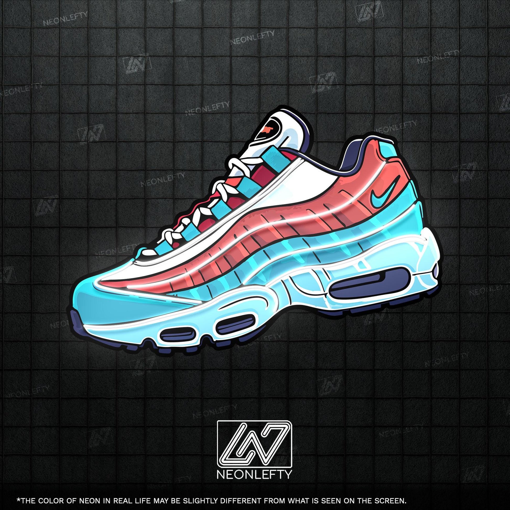 Sneaker Art - LED Neon Streetwear Wall Decor, Urban Shoe Illustration, Hype Style Neon Light, Sneakerhead Gift, Modern Room Decor