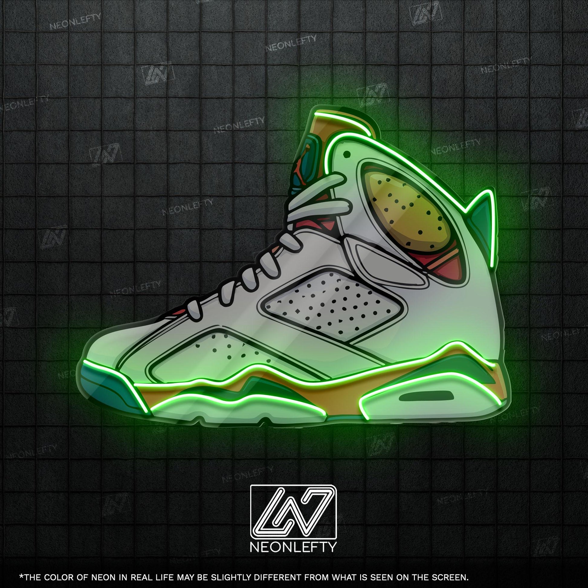 Sneaker Art - LED Neon Streetwear Wall Decor, Urban Shoe Illustration, Hype Style Neon Light, Sneakerhead Gift, Modern Room Decor