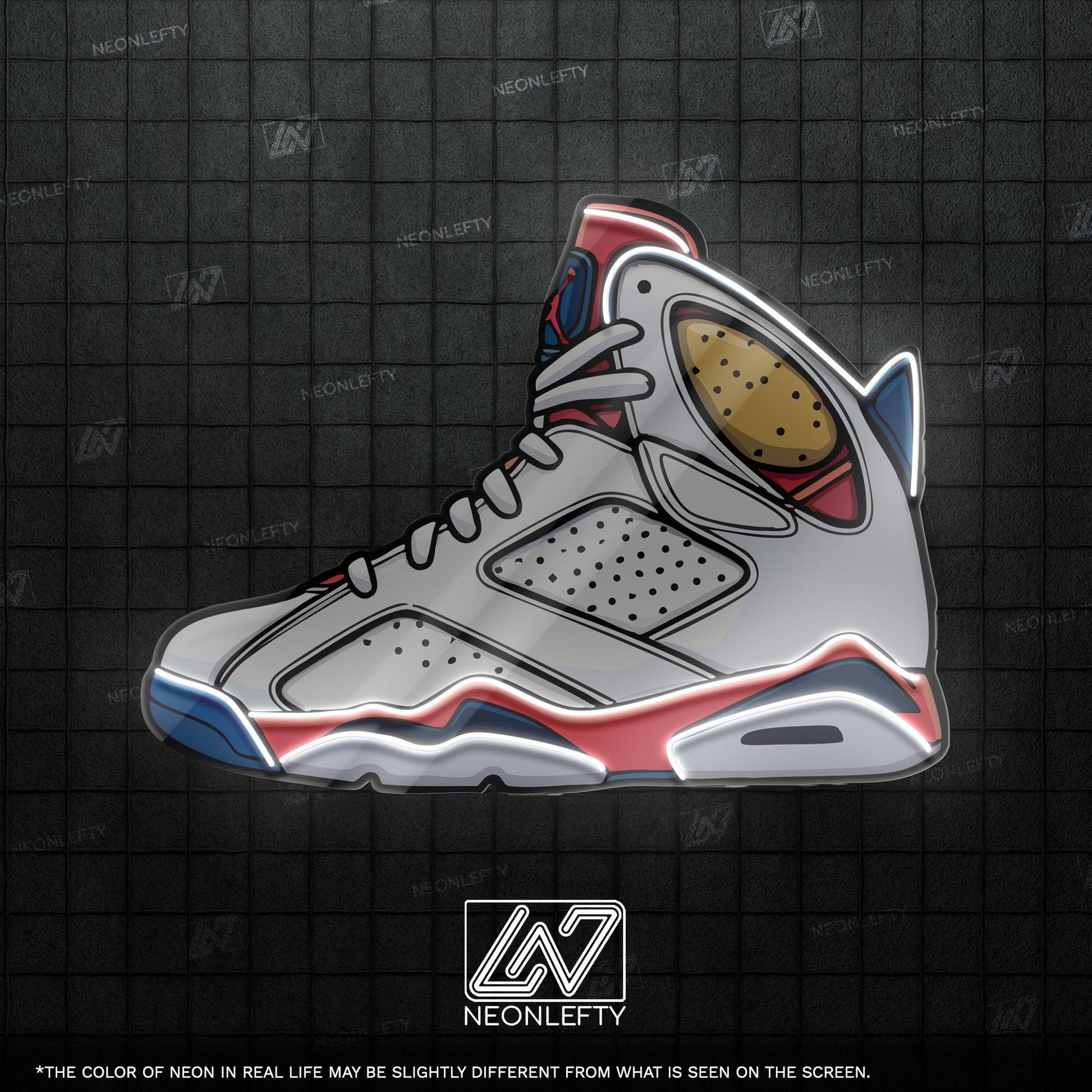 Sneaker Art - LED Neon Streetwear Wall Decor, Urban Shoe Illustration, Hype Style Neon Light, Sneakerhead Gift, Modern Room Decor